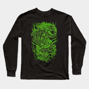 dragon green Long Sleeve T-Shirt